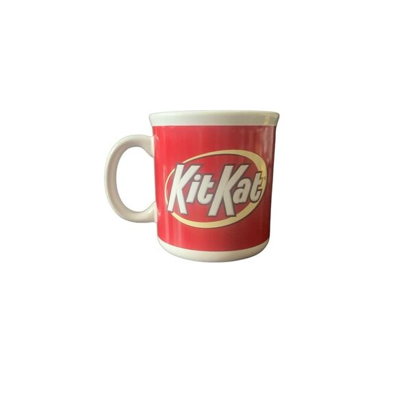 Pre Owned Kit Kat Red White Coffee Mug The Perfect Addition to Your Morning Rout - Picture 5 of 10